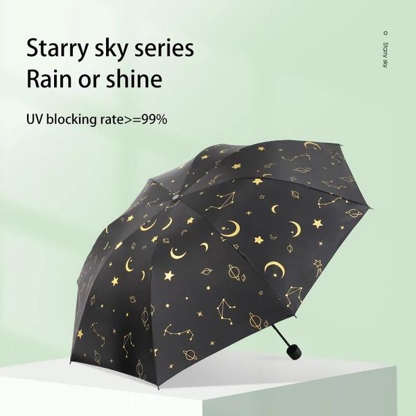 

umbrellas fashion sky with star automatic ins reverse umbrella parasol folding rainy female sunshade women
