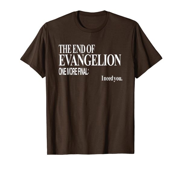 

the end of evangelion t shirt for men women, White;black