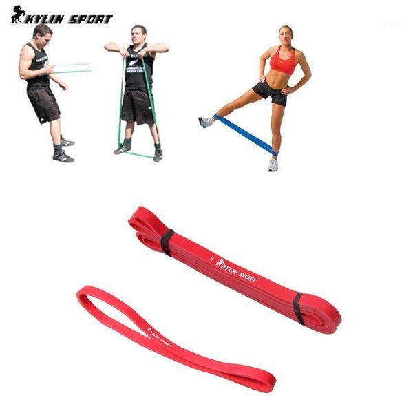 Bande di resistenza Set di 2 cinture elastiche per esercizi Fitnee a fascia corta rossa per sport all'ingrosso e Kylin1