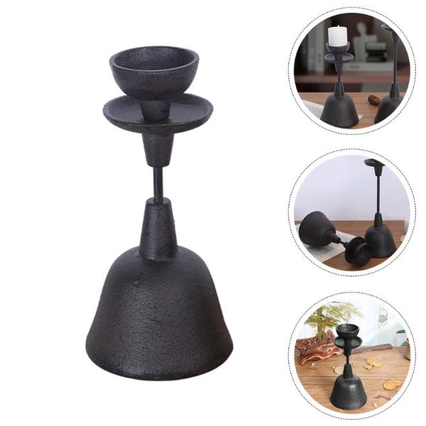 

candle holders 1pc vintage candlestick decor cast iron holder craft