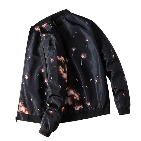 

autumn and winter 2021 thin men's jacket youth fashion personality versatile top, Black;brown