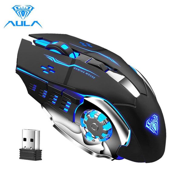 

aula sc100 wireless mouse charging gaming mouse silent for game pc lapcomputer