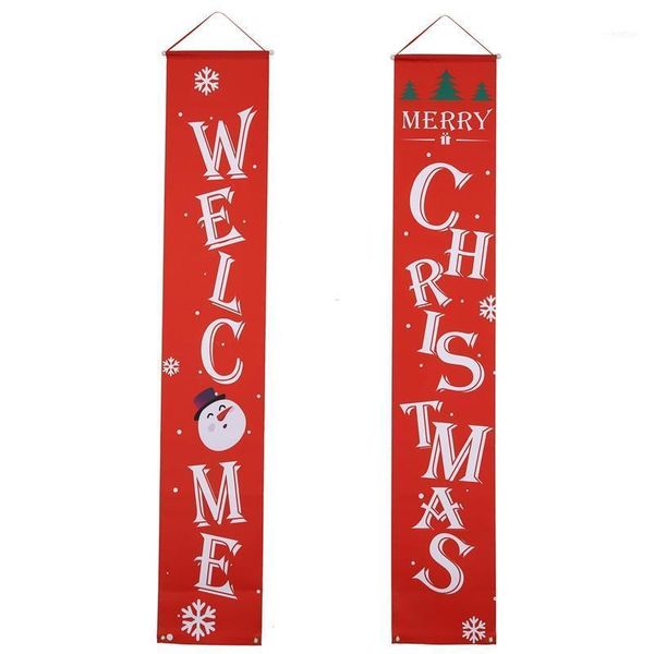 

christmas decorations porch sign decoration door banner home hanging ornaments decorations1