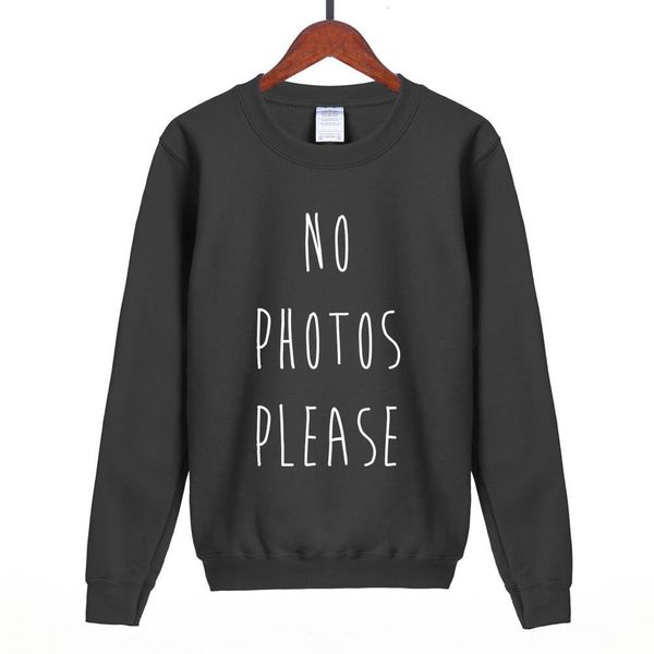 

no ps please letters print funny women sweatshirt brand tracksuit novelty hoodies fleece pullover 2021 spring new style, Black