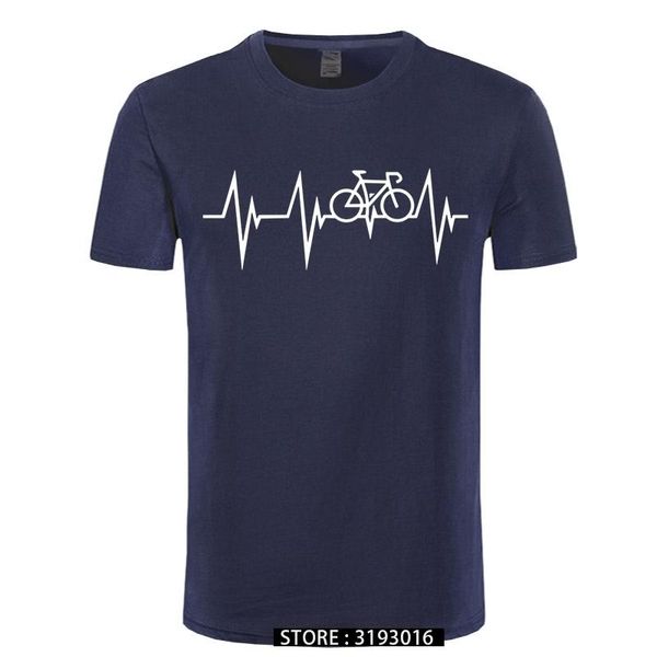 

men's t-shirts fashion tee shirt mountain bikes mtb cycle heartbeat 3d tshirt graphic short sleeve camiseta, White;black