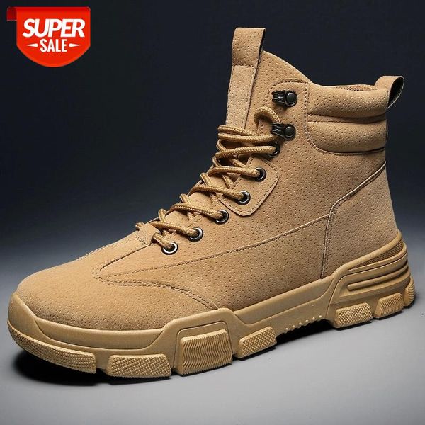 

2019 men's winter boots korean men's boots british wind retro high-anti-skid #sx3n