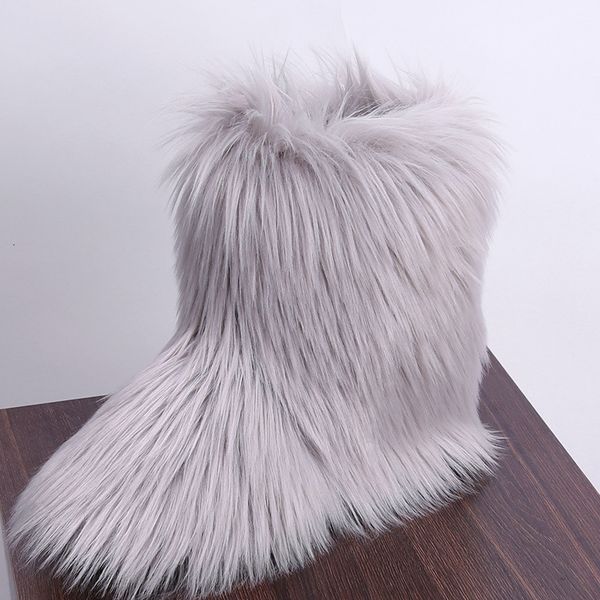 

swonco hairy snow women's winter female boots for women shoes tta3, Black