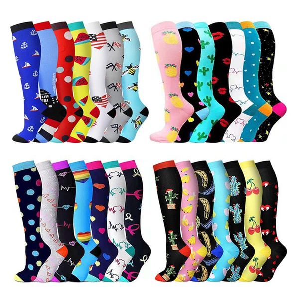 

sports socks 3/5/7 pairs compression women and men for running cycling diabetes varicose veins cotton, Black