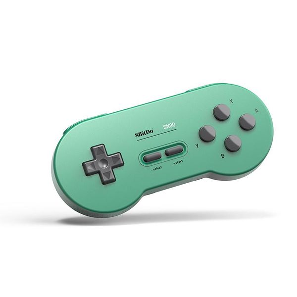 

game controllers & joysticks 8bitdo sn30 wireless bluetooth controller control support switch android macos gamepad green yellow
