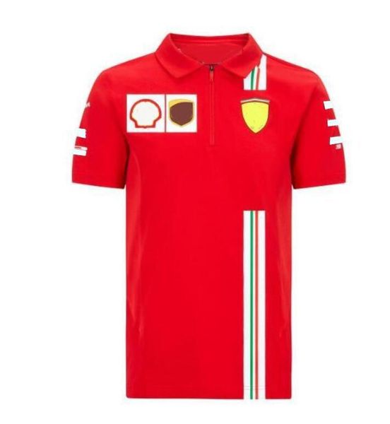 

f1 formula one racing suit polyester quick-drying t-shirt summer lapel polo shirt