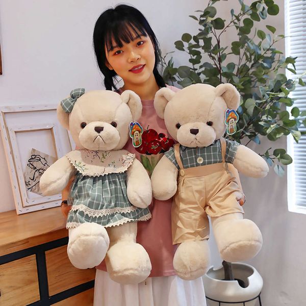 

girl big teddy cute little plush toy cuddle bear bed sping doll