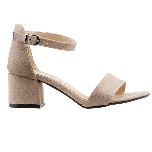 

ayakland bsm 62-5 suede 5 cm heel women sandals shoes, Black