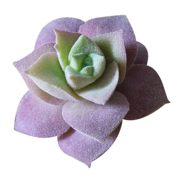 

flocking succulent plant artificial flower head flower accessories fake meaty decoration potted plant
