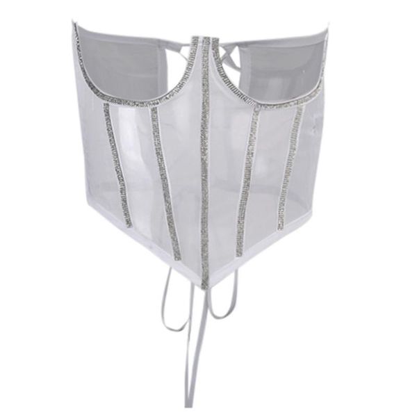 

belts 67jf women's hollow patchwork bustier solid color mesh slimming waist corset for party club ordinary streewear, Black;brown