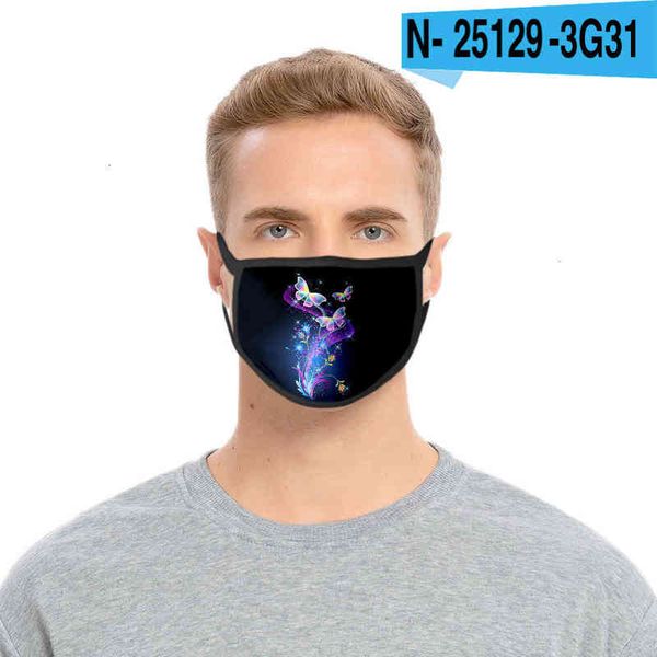 

3d butterfly mask printed ice silk polyter fabric washable