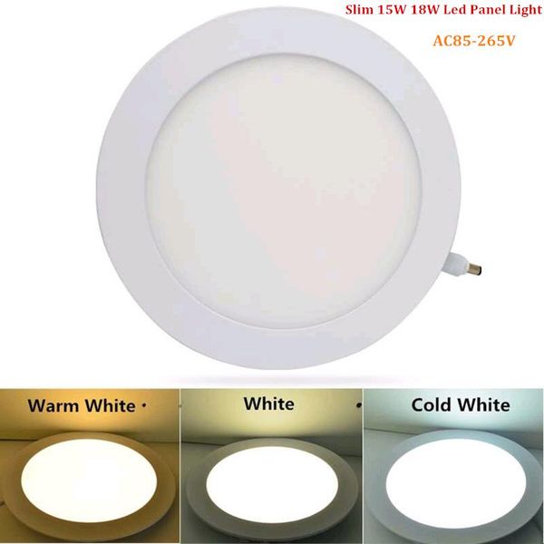 

panel lights zhenlong led downlight 15w 18w ceiling recessed grid / slim round light ac85-265v