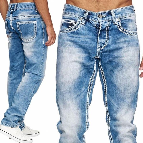 

fashion jeans men high waist skinny jeans mens denim boyfriend pants spring autumn straight biker black blue trousers jean