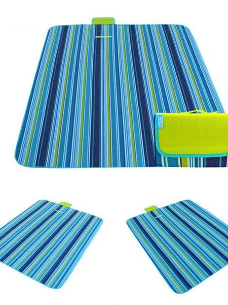 

outdoor pads portable folding beach picnic camping mat waterproof sleeping moisture-proof plaid blanket