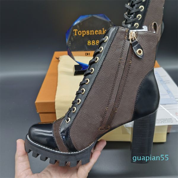 

fashion-love women boots chunky heel laureate boot black white yellow woman shoes