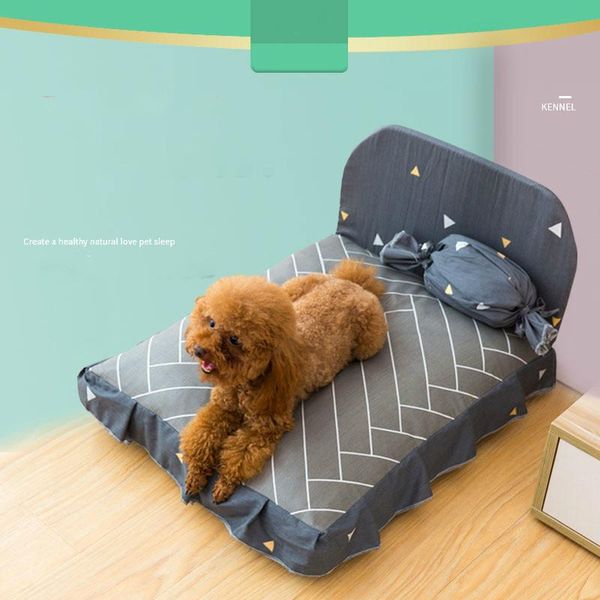 

kennels & pens 2021 product autumn and winter warm dog bed ins kennel fully removable washable net red pet puppy sofa
