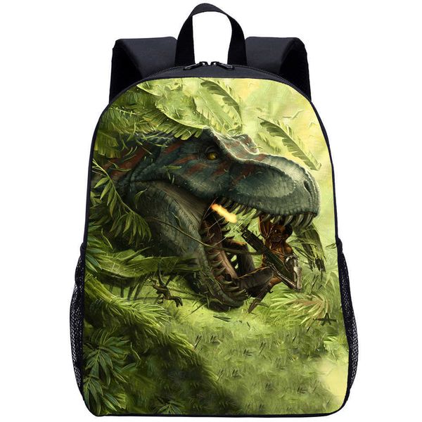 

2021 new children dinosaur schoolbag 15 inch backpack