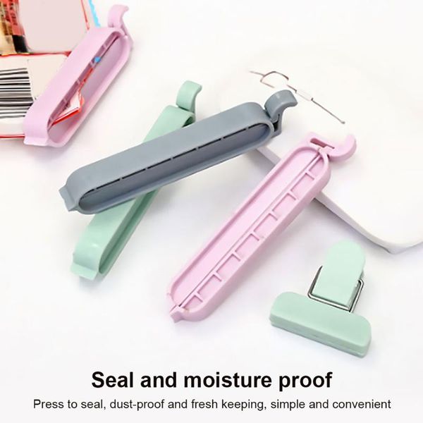 

bag clips 12pcs/set plastic clip househould snack fresh food storage mini vacuum clamp kitchen tool