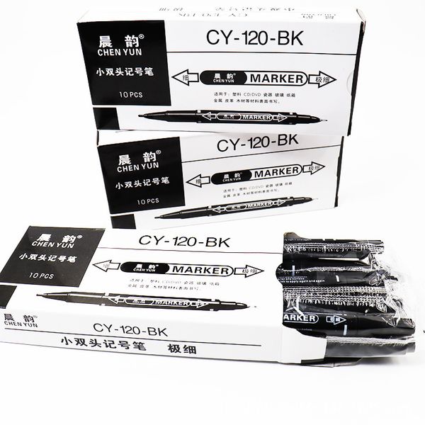 

double office headed marking pen, small line drawing and water-based