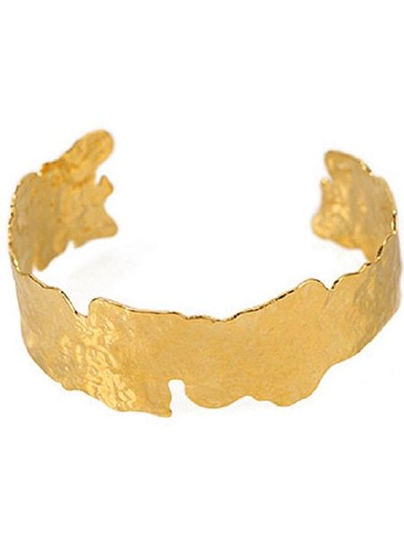 

bangle charare classical est design gold plated thick irregular opening wide, Black