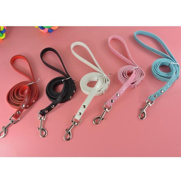 

dog collars & leashes (50 pieces/lot) wholesale gator pu leather pet lead products