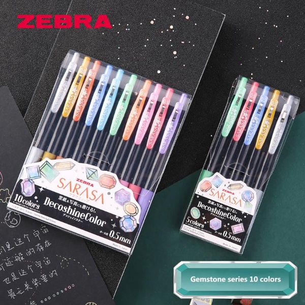 

gel pens japan zebra jj15 gem series pen sarasa color hand account student special 0.5mm head 5 colors/10 colors set