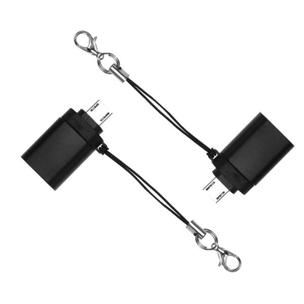 

2pcs usb female to typc-c micro male otg adapter reader mobile phone tablet pc connector u-disk converter black (typc+micro)