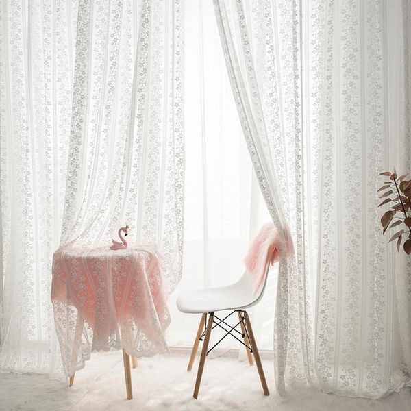 

gxi lace curtain mesh fabric white mosquito net rustic flower window drapes tulle for living room door home wedding decor