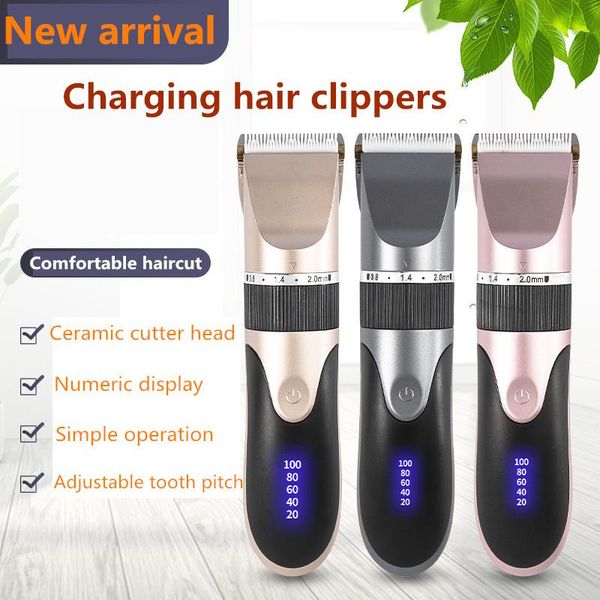 

hair clippers usb rechargeable clipper professional trimmer digital for men haircut ceramic blade razor cutter barber machine