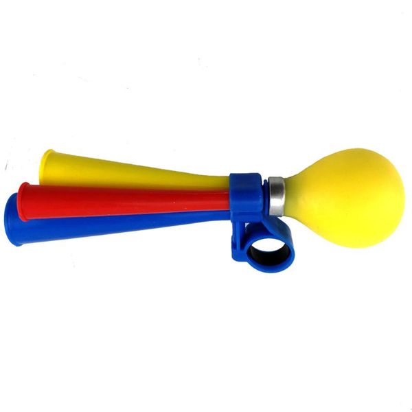 

bike horns 3pcs mountain air horn loud handlebar alarm cycling bell trumpet (random color)
