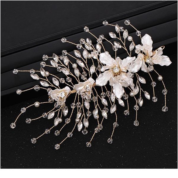 

new wedding hair accessories pearl shell crystal hair accessories bridal tiara princess head band bridal hair accessor jllouo, Silver