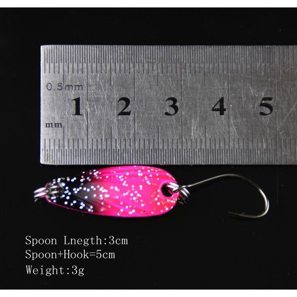 

rosewood first class 20pcs 3g spinner metal fishing lure fishing spoon tackle paillette sequins spoon lures mix co jllgst xmh_home