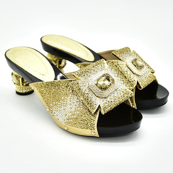 

dress shoes latest nigerian party pumps women luxury 2021 rhinestone wedding italian in african, Black