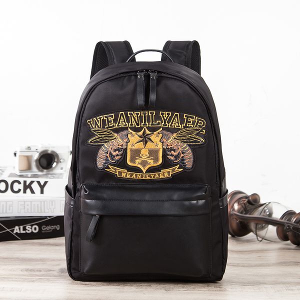 

bag backpack 2021 trend men's college style korean fashion casual, Black;red