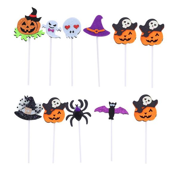 

other festive & party supplies 22pcs themed cake ers pumpkin cupcake insert cards ghost food fruit picks decorative baking