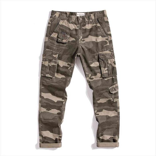 

camouflage military style multi women pants pocket casual cargo man fashion cotton camo straight jogger trousers overalls, Black