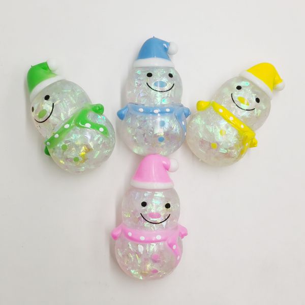 

decompression toy tpr christmas snowman venting water balloon pinch joy ball pranking children