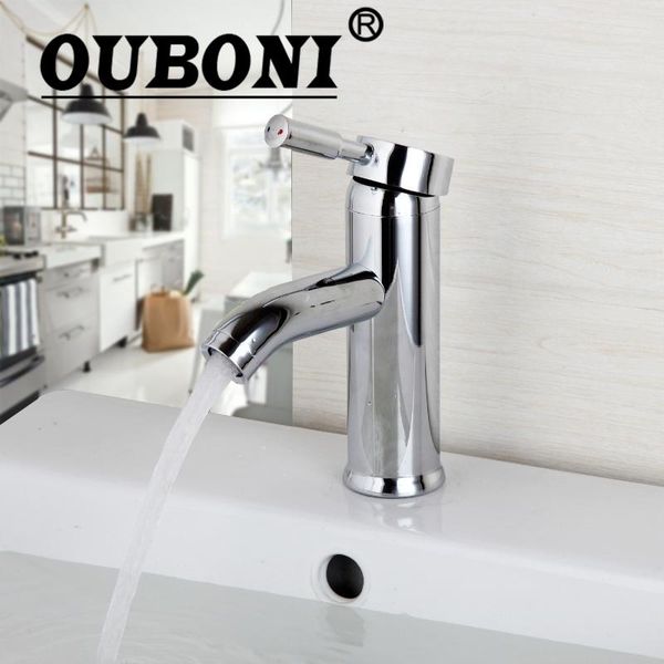 

bathroom sink faucets ouboni chrome brass tap basin faucet & cold water mixer deck mounted
