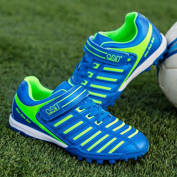

children outdoor futsal kids boy girls football shoes non-slip training sports shoes zapatos de futbol soccer clearts sneakers