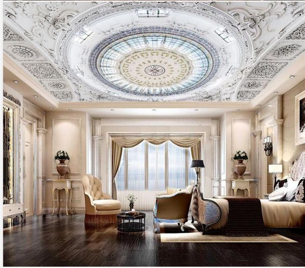 

wallpapers european 3d stereo relief ceiling wall painting living room bedroom wallpaper home decor