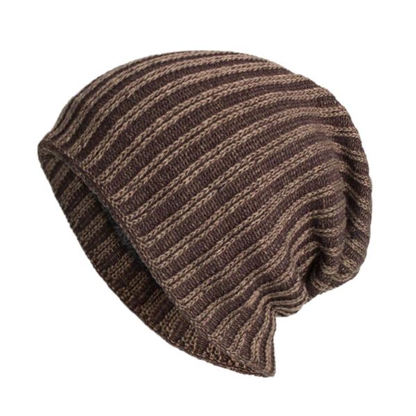 

beanies 25# women's knitted beanie hat winter skullies warm casual slouchy warmer bonnet crochet baggy cap