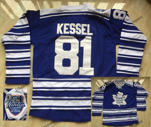 

2014 winter classic phil kessel maple leafs jersey vintage mens #81 blue hockey jerseys m-xxxl, Black;red