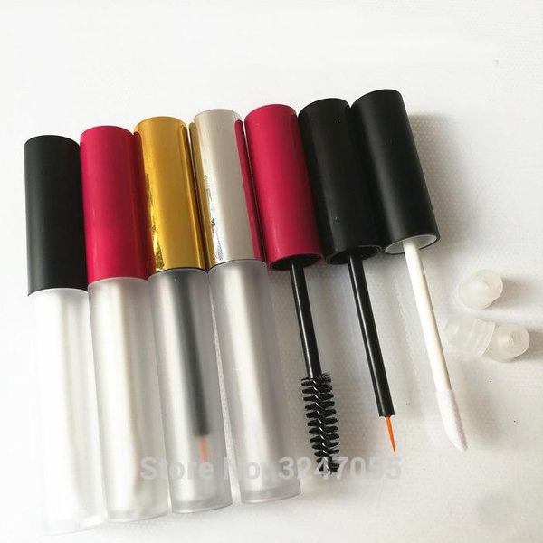 

storage bottles & jars 4ml 20pcs/lot 50pcs/lot frosted lip gloss tube with red/gold/silver cap, cosmetic eyeliner tube, diy plastic mascara