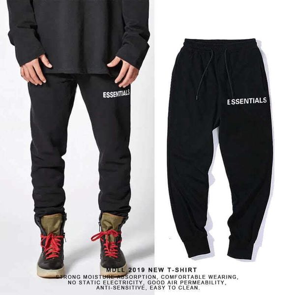 

2021 new european and american high street brand loose men's casual fashion foot pants autumn sweatpants wtmd, Black