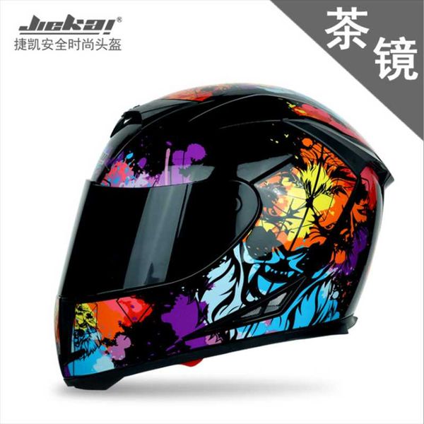 

motorcycle helmets jk310 helmet men and women full full-covered personality cool locomotive racing face