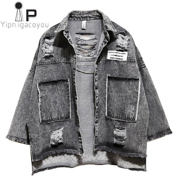 

women's jackets korean autumn short denim jacket for women 2021 harajuku ladies loose casual female basic coat vintage black jeans, Black;brown